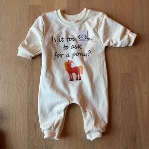 MiniOlie Romper Pony 3-6 Month New Infant